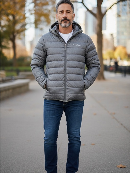 Eddie Bauer Other - Eddie Bauer Men's CirrusLite 650 Down Hooded Jacket Size Small Grey EUC